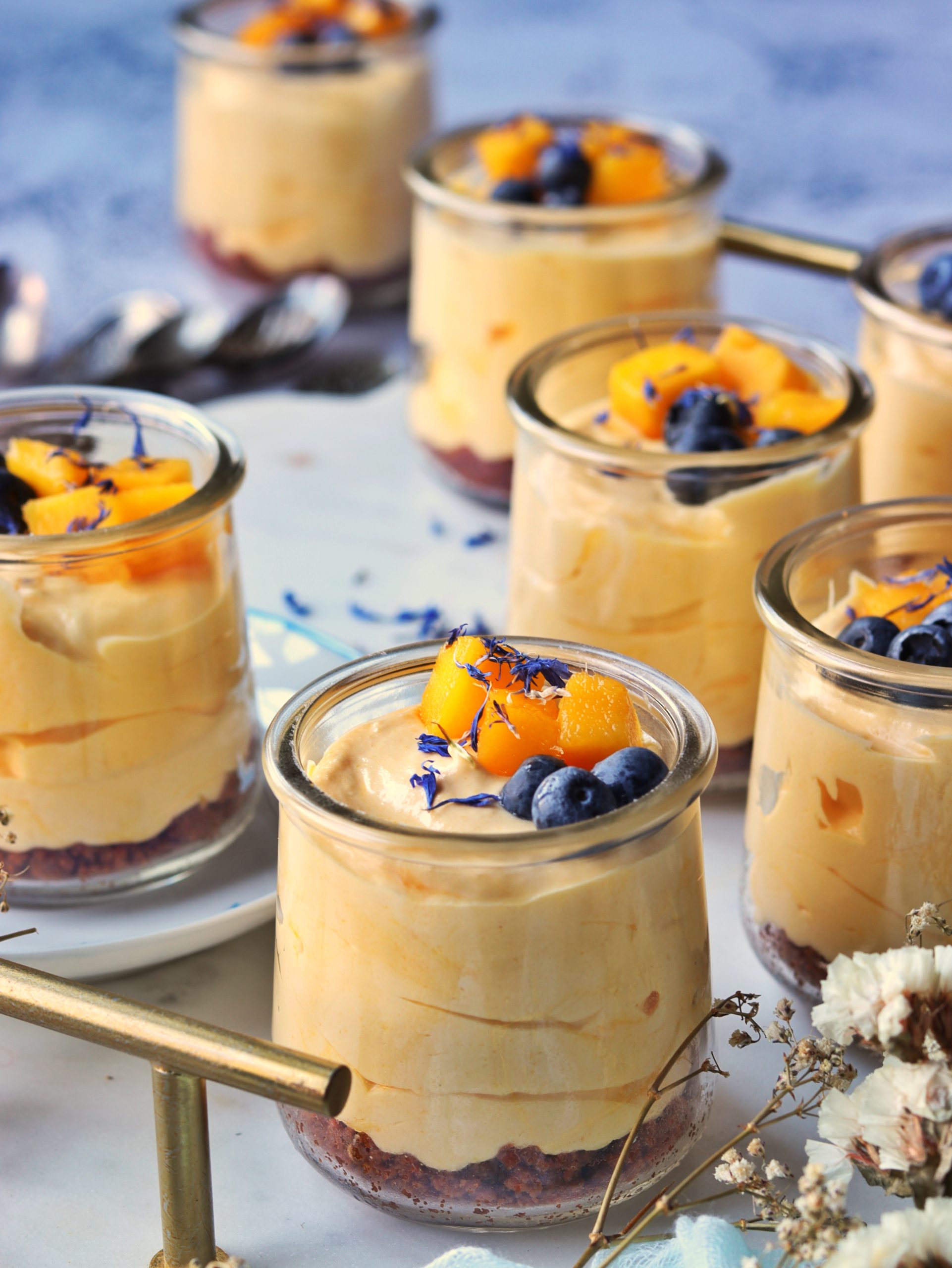 Mango Cheesecake Mousse in a Jar