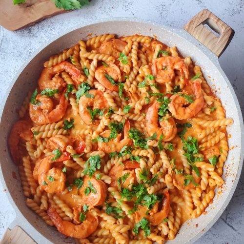 shrimp tikka masala pasta